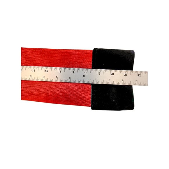 Lauren Ralph Lauren Red Knit Blazer Black Velvet Trim Equestrian Womens Small - Picture 8 of 10